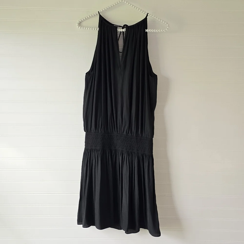Ramy Brook Paris Sleeveless Mini Sun Dress Black Small Sundress